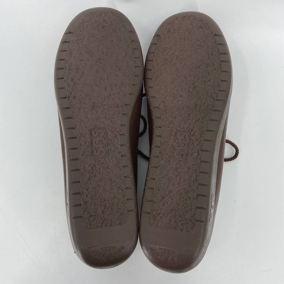 SAS Siesta Loafer Comfort Shoes Supple Leather Lace Up Brown Women's Size 8.5 - Picture 10 of 12